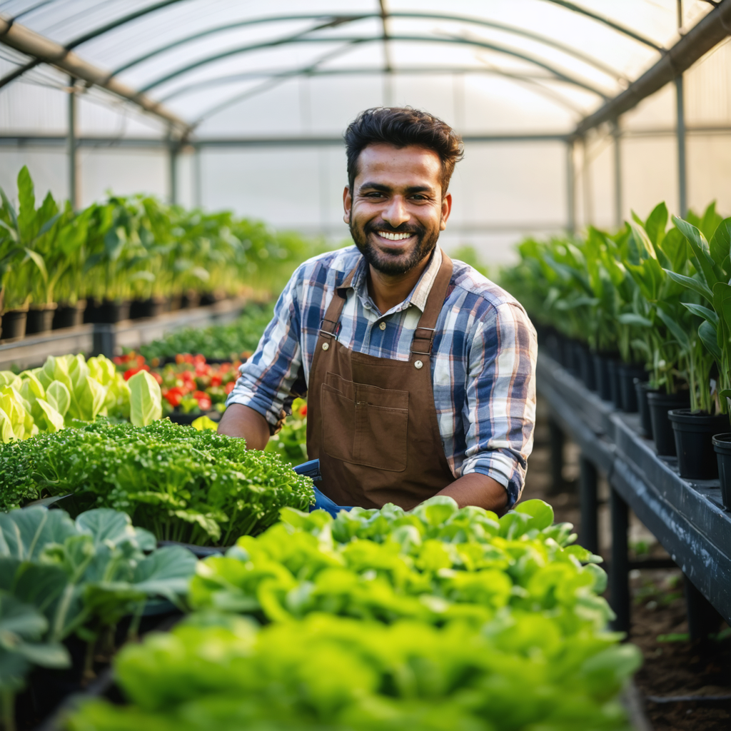 Traktor pracujący na polu rolnym o wschodzie słońca